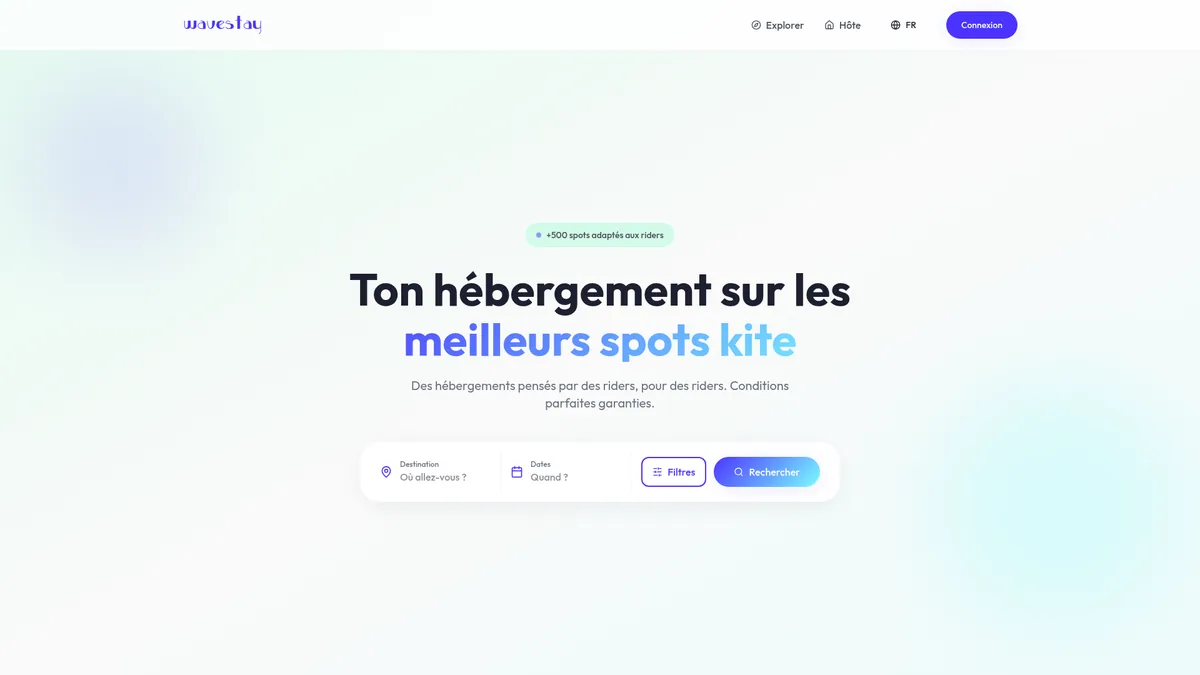 Aperçu du projet Wavestay