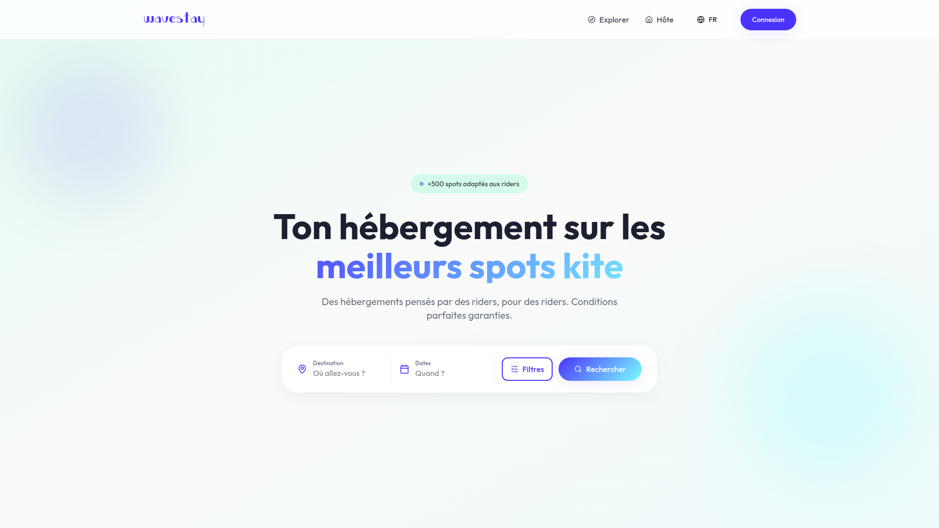 Aperçu du projet Wavestay